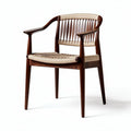 Chaise en bois avec tressage en rotin couleur naturelle dimensions 50 x 55 x 75cm