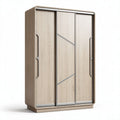 Armoire en bois de chêne à trois portes 180 x 100 x 50cm pour rangement